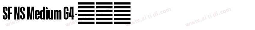 SF NS Medium G4字体转换 SF NS Medium G4字体转换